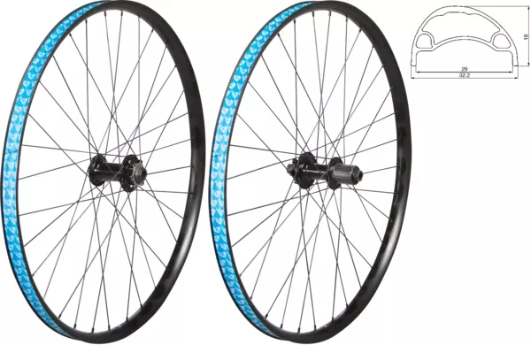 49-nmtb-27-5-inch-boost-disc-6-bolt-ta-rear-wheel 49°NMTB 27.5-inch Boost Disc 6-Bolt/TA Rear Wheel