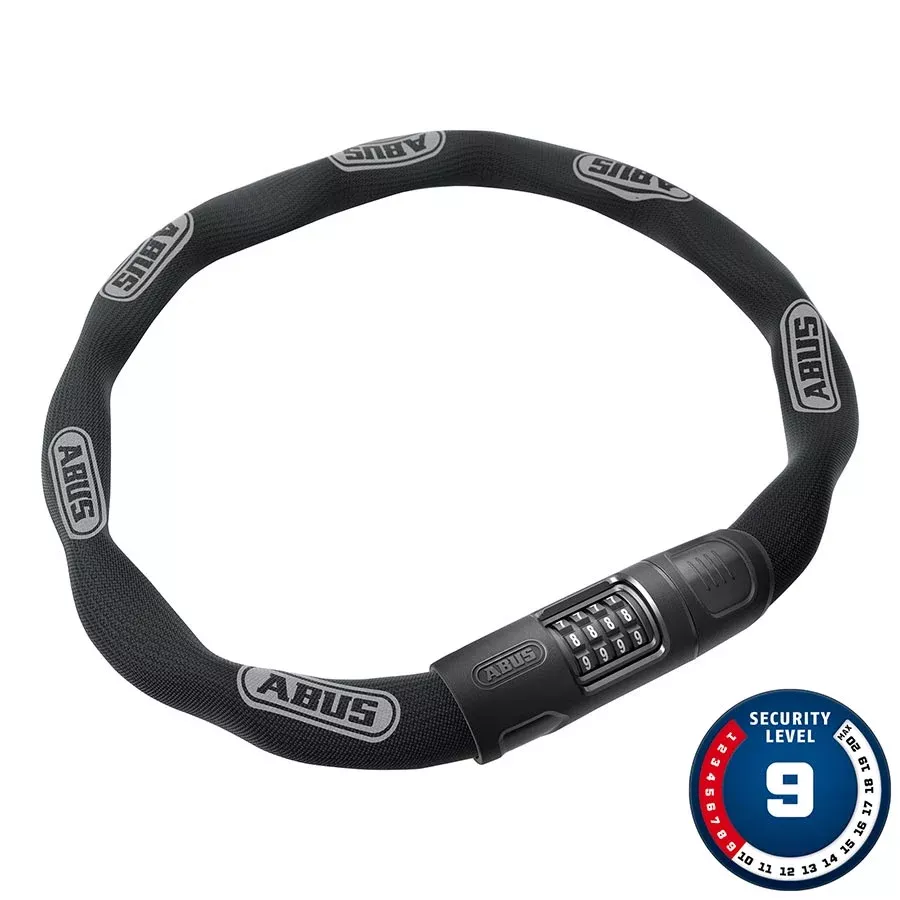 abus-8808c-chain-lock-combination-3-7-8mm-square-black Abus 8808C Chain Lock - Combination 3.7' 8mm Square Black