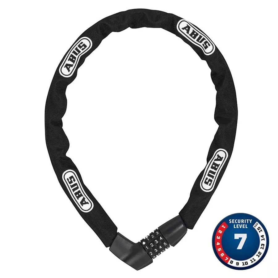 Abus Tresor 1385 Chain Lock Combo 7mm 85cm 2.8' Black