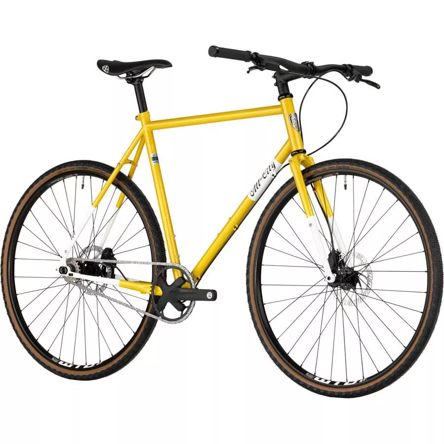 All-City Super Professional Flat Bar Single Speed Bike 700c Steel Lemon Dab