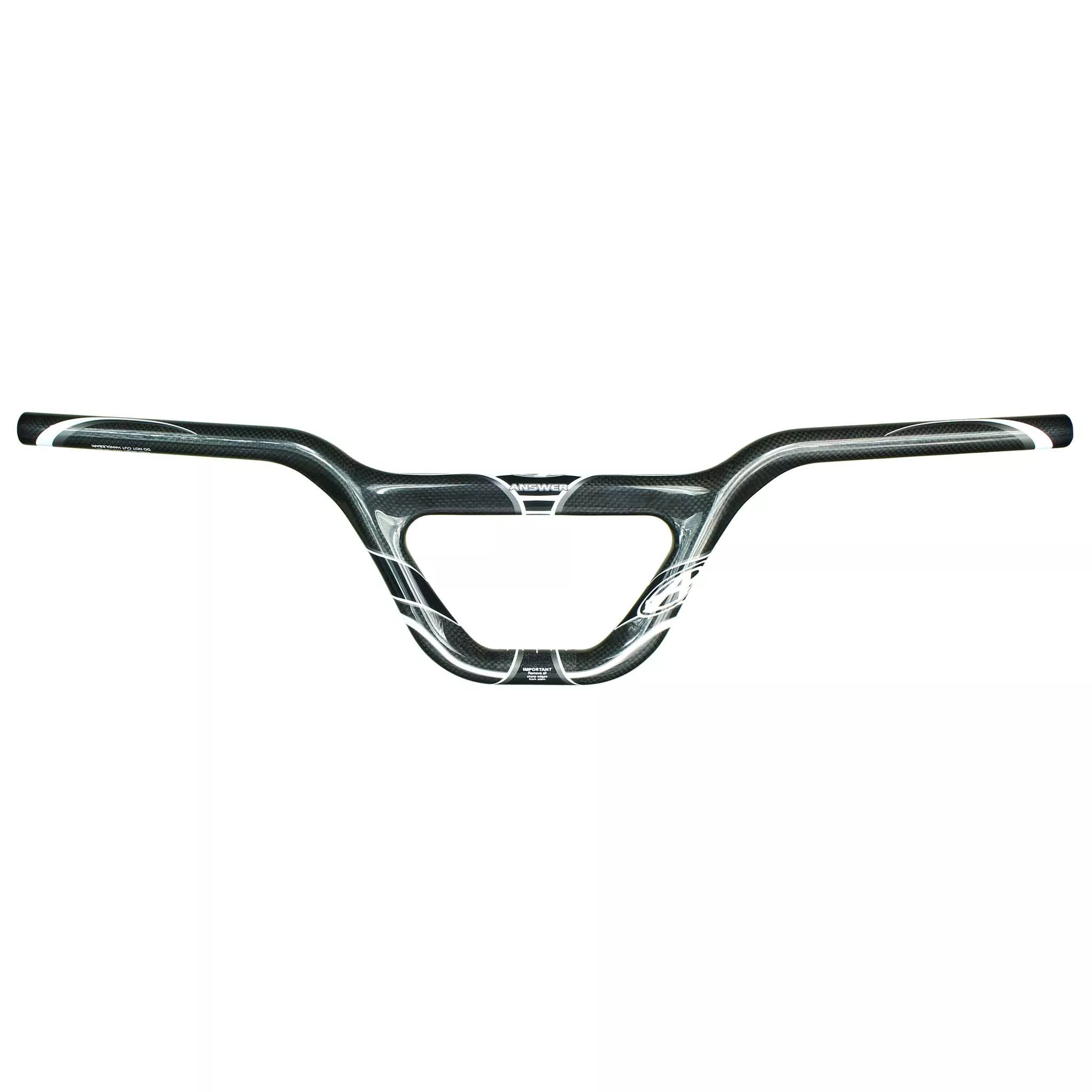 answerbmx-expert-carbon-bmx-bars-22-2-6-black AnswerBMX Expert Carbon BMX Bars (22.2) 6" Black
