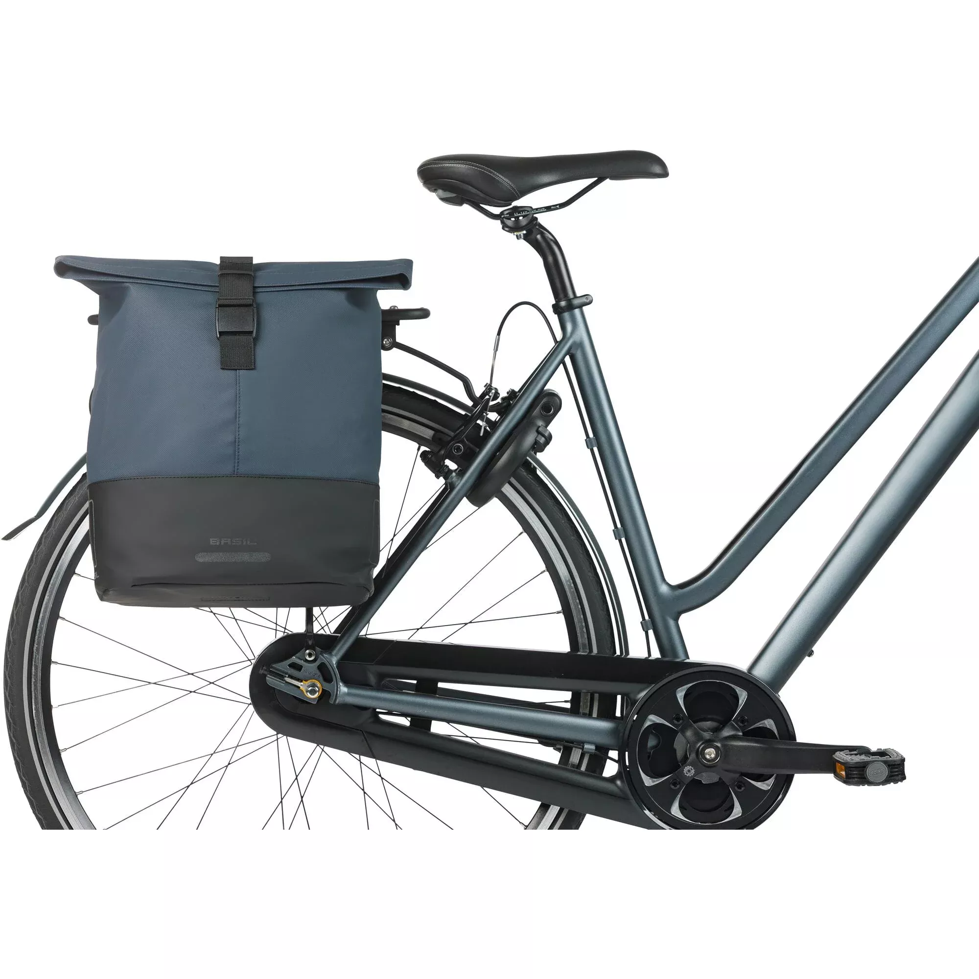 basil-cove-double-pannier-bag-28-32l-navy-black Basil Cove Double Pannier Bag 28-32L Navy Black