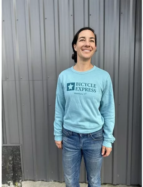 bicycle-expresswomen-s-crewneck-crop-pullover Bicycle ExpressWomen's Crewneck Crop Pullover