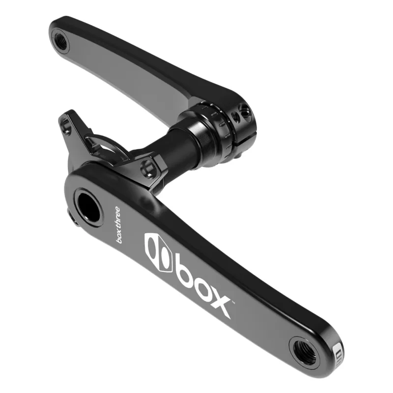 box-components-three-2pc-hollow-24mm-crankset-black Box Components .three. 2pc Hollow 24mm Crankset Black