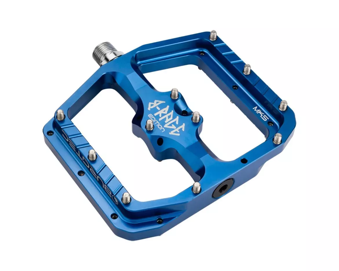 Burgtec Penthouse Flat MK5 B-Rage Edition Pedals (Deep Blue)