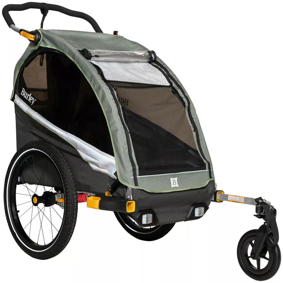burley-d-lite-x-child-trailer-single-sage-green Burley D'Lite X Child Trailer - Single Sage Green