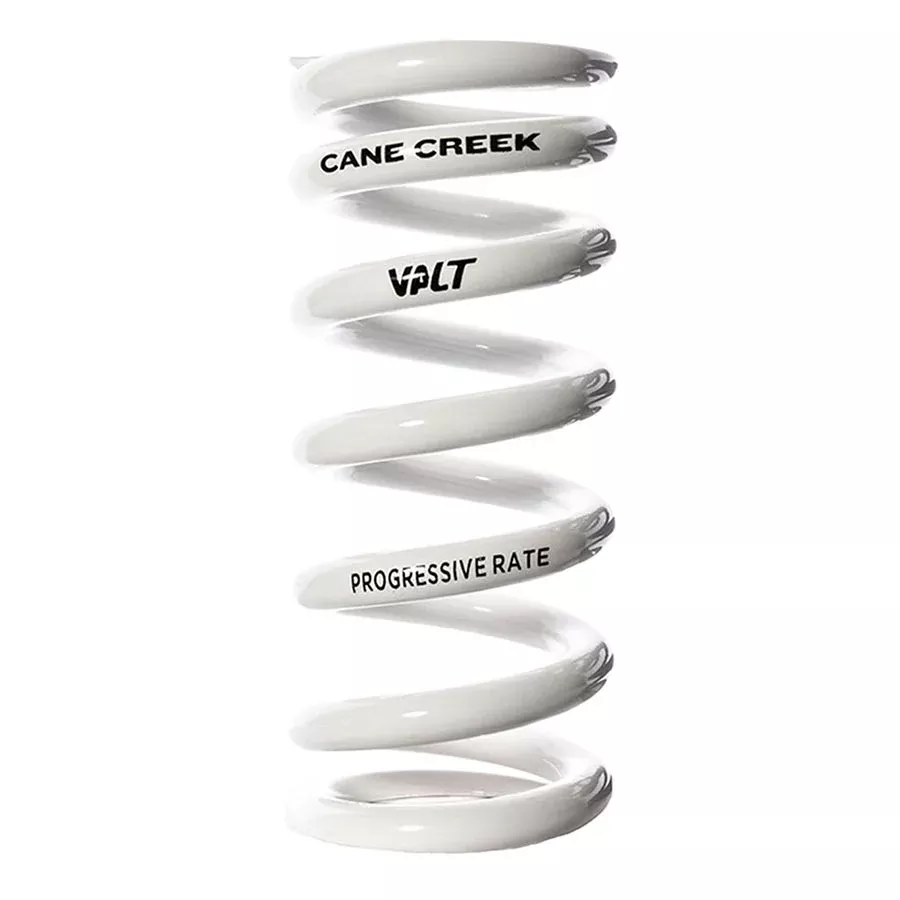 Cane Creek Progressive Rate VALT Lightweight Rear Shock Spring - 45mm x 450-550lbs White