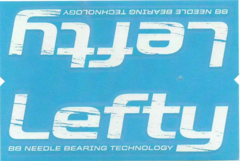 cannondale-lefty-distressed-wrap-decal-sticker-white Cannondale Lefty Distressed Wrap Decal/Sticker White