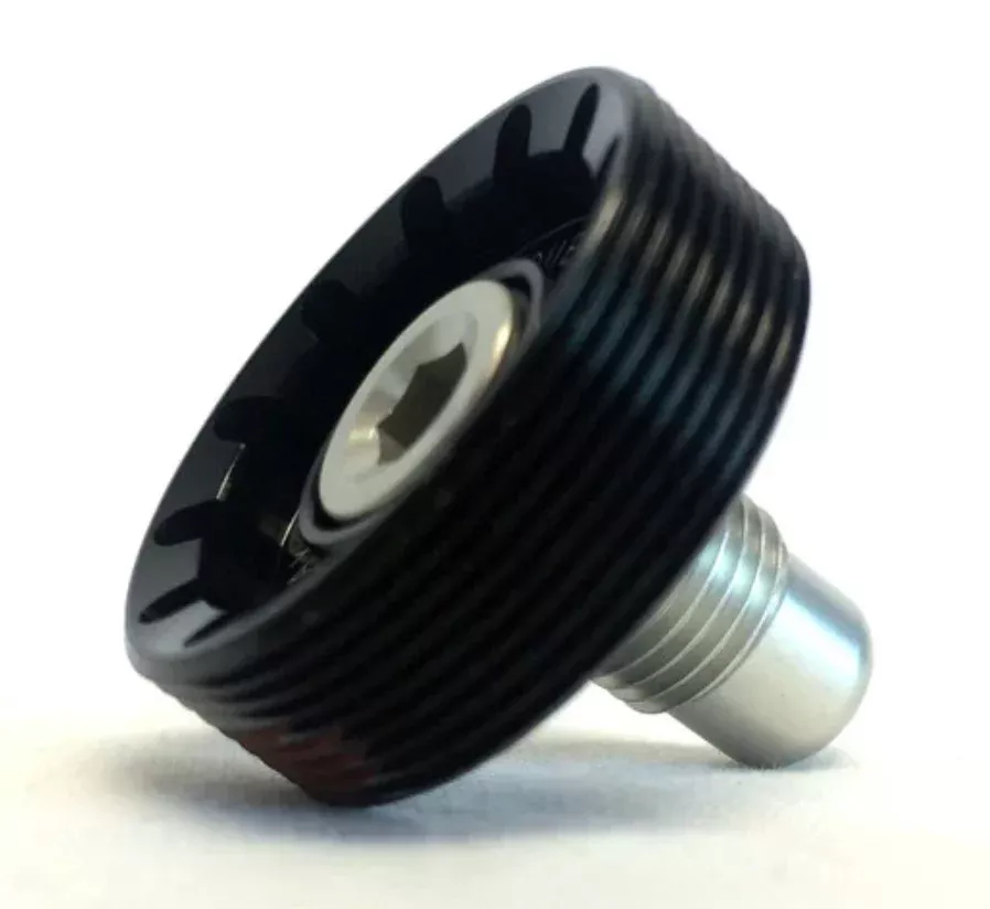 Cannondale Lefty SuperMax Axle Cap and Bolt - Black - KH124