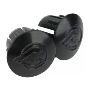Cinelli Logo Bar End Plugs Black Pair