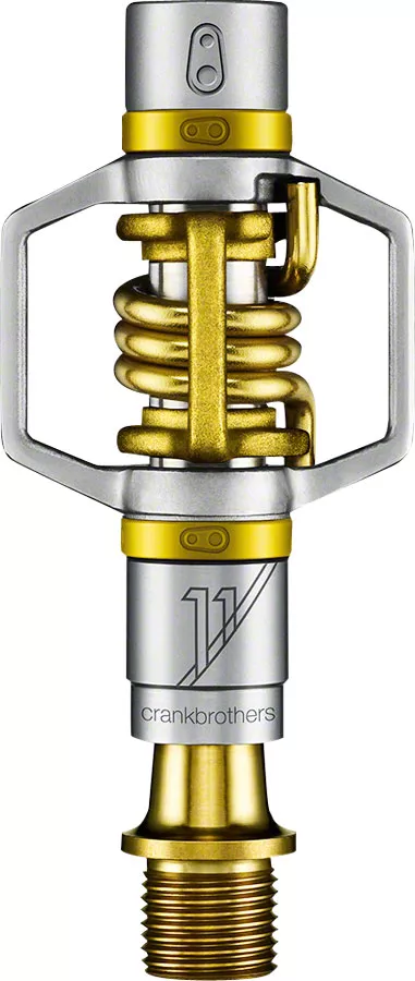 crankbrothers-egg-beater-11-pedals-dual-sided-clipless-titanium9-16-gold Crankbrothers Egg Beater 11 Pedals - Dual Sided Clipless Titanium9/16" Gold