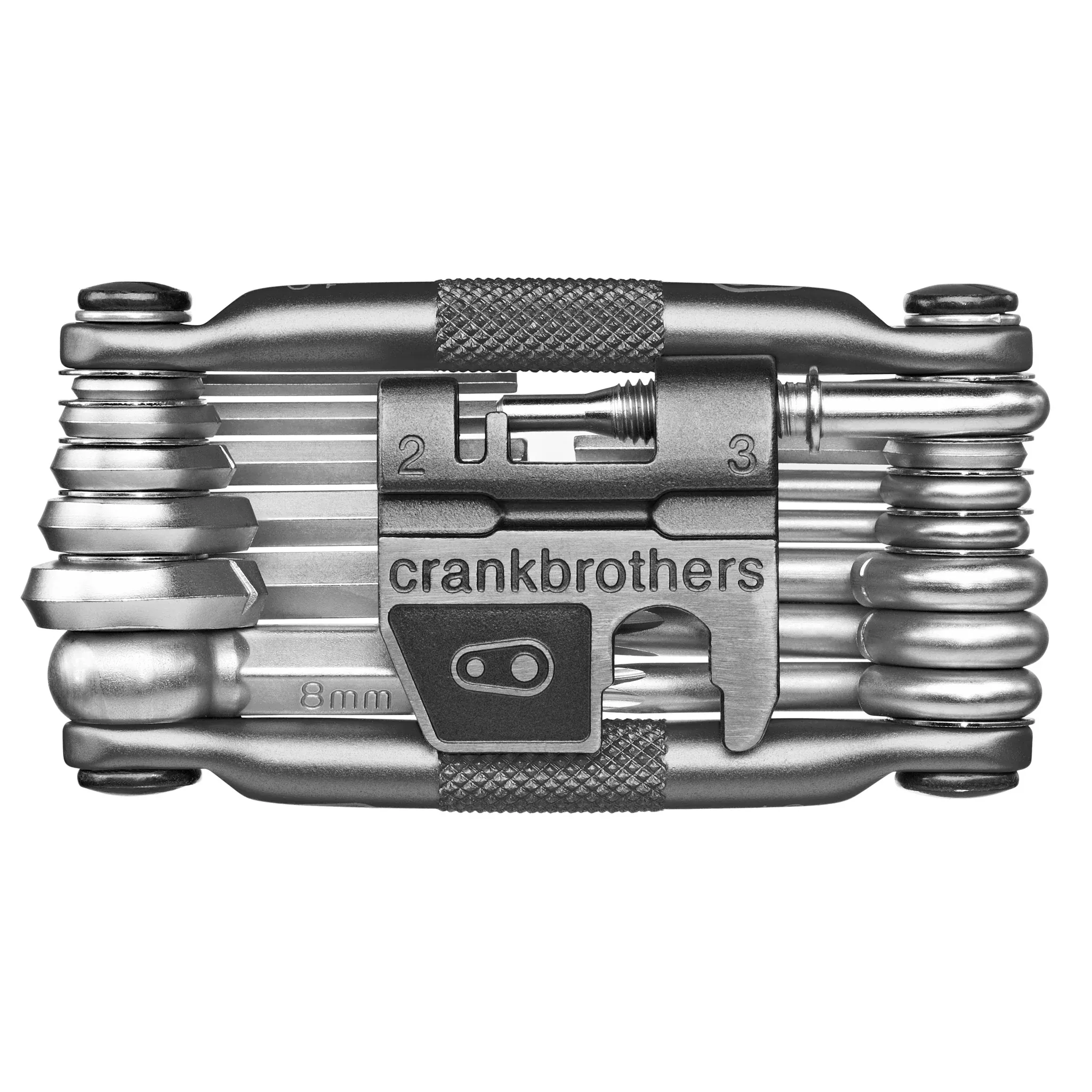 crankbrothers-multi-19-mini-tool-with-flask-nickel Crankbrothers Multi-19 Mini Tool with Flask Nickel
