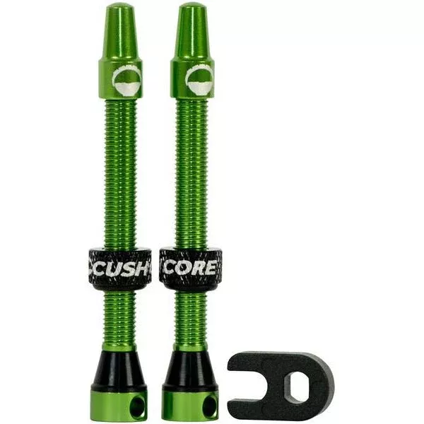 cushcore-tubeless-presta-valve-set-55mm-green CushCore Tubeless Presta Valve Set - 55mm Green