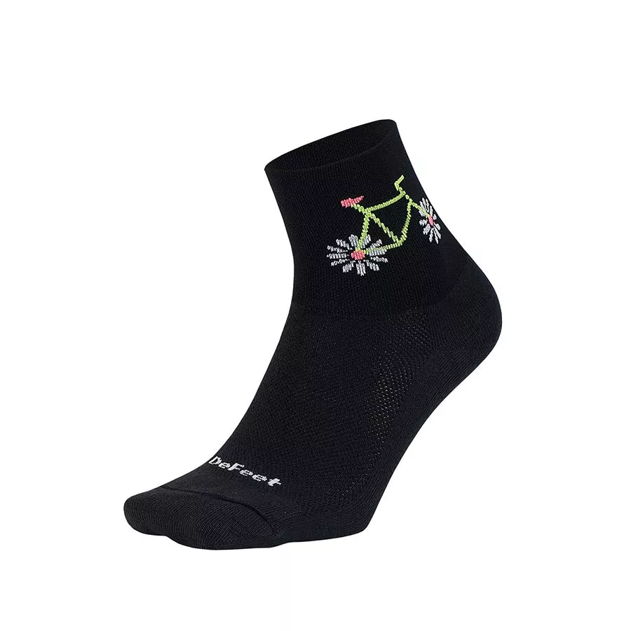 defeet-aireator-2-3-cuff-socks-pedal-power-l-pair DeFeet Aireator 2-3" Cuff Socks Pedal Power L Pair