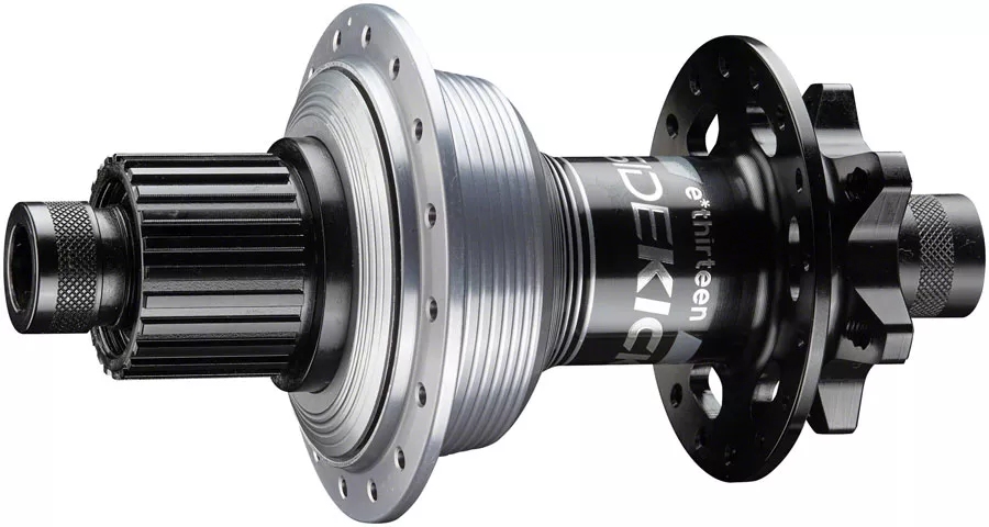 e-thirteen-sidekick-rear-hub-black-silver e*thirteen Sidekick Rear Hub - Black/Silver