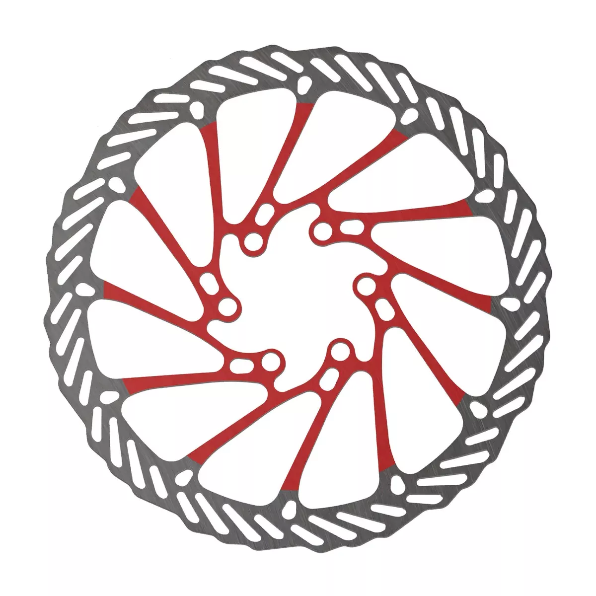 Enduro Disc Brake Rotor - 6-Bolt - Red