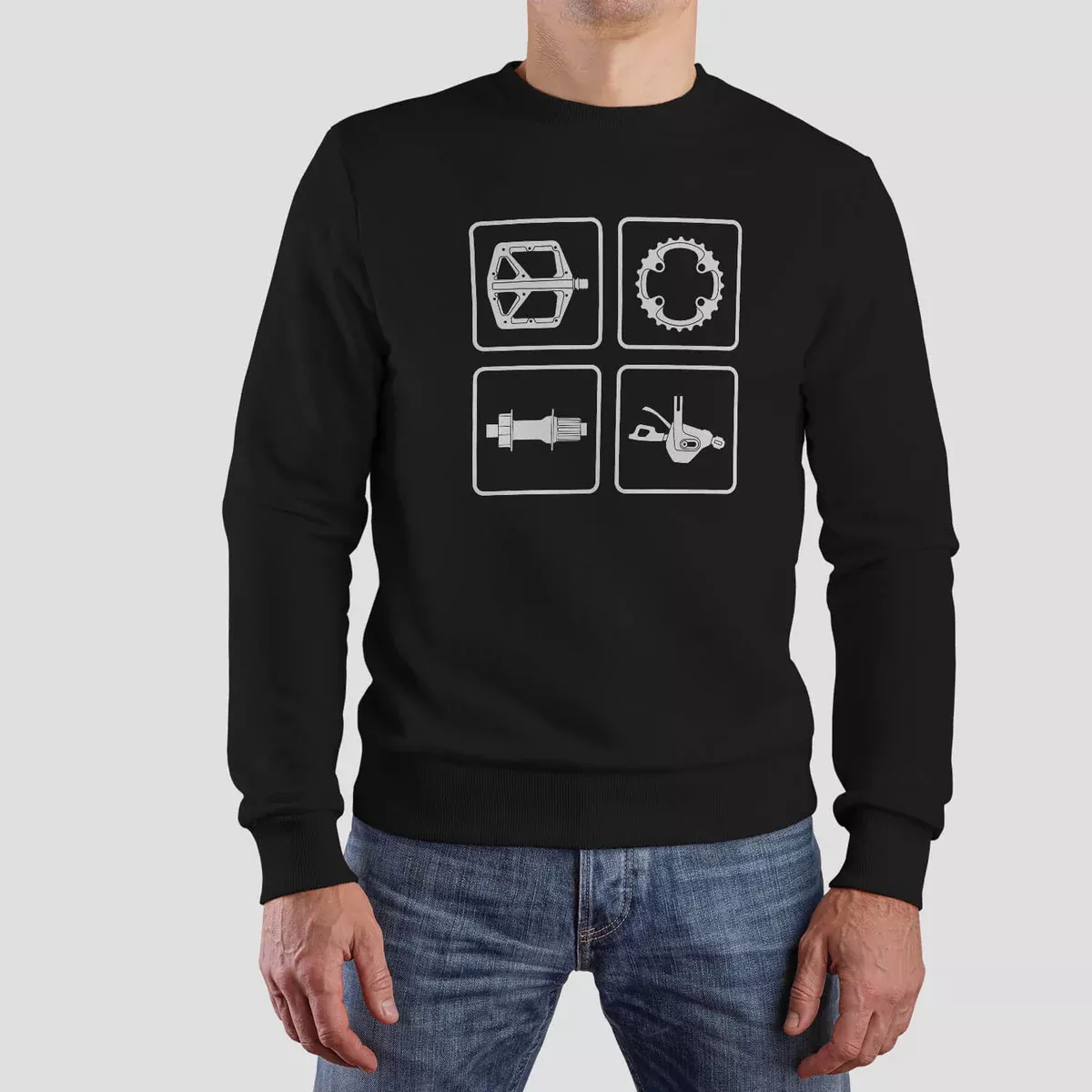 Epic Bike Tech Sweatshirt - Jet Black