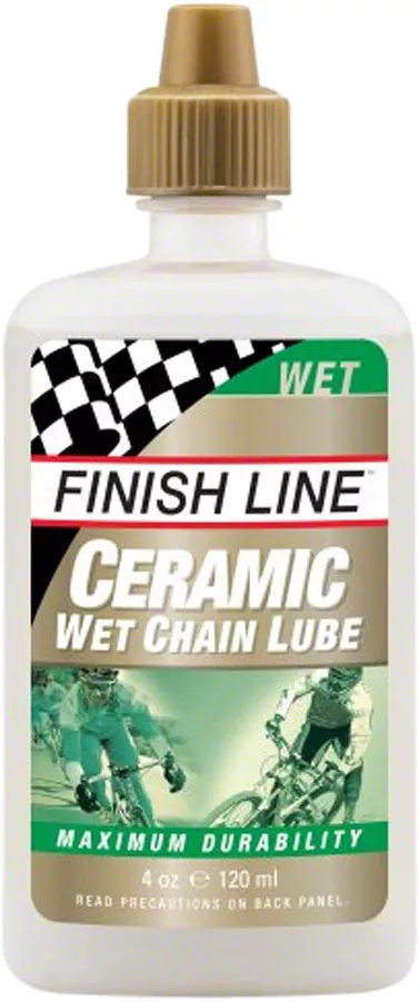 finish-line-ceramic-wet-bike-chain-lube-4oz-drip Finish Line Ceramic Wet Bike Chain Lube - 4oz Drip
