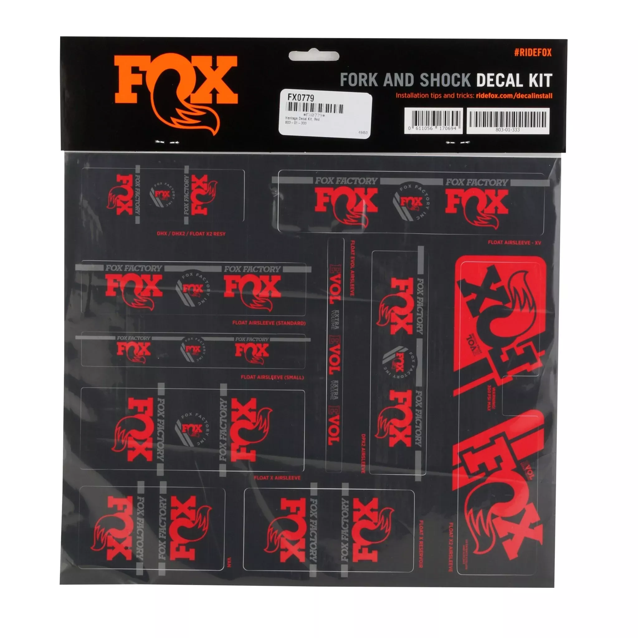 fox-heritage-decal-kit-forks-shocks-red FOX Heritage Decal Kit for Forks and Shocks Red