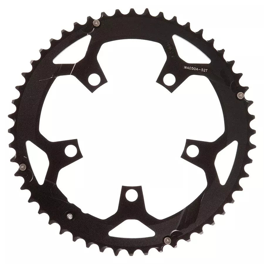 Full Speed Ahead Pro Road Chainring - 52t 110 BCD Aluminum N11 Black