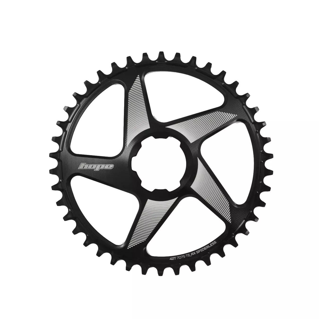 Hope RX Spiderless Chainring - 40t Hope Direct Mount Black