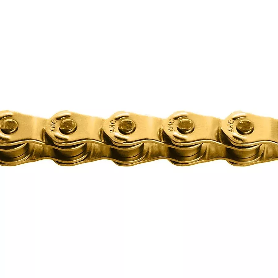 KMC HL1 Narrow Chain - Single Speed 3/32" 100 Links Half Link Chain Gold