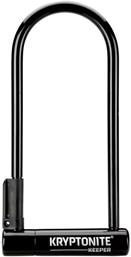 kryptonite-keeper-u-lock-4-x-10-keyed-black-includes-bracket Kryptonite Keeper U-Lock - 4 x 10" Keyed Black Includes bracket