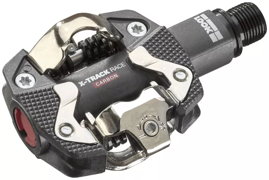 LOOK X-TRACK RACE CARBON Pedals - Dual Sided Clipless Carbon 9/16" Black