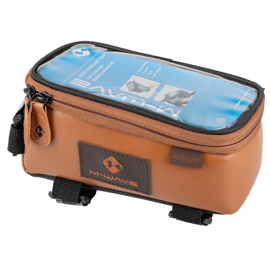 m-wave-rotterdam-le-top-tube-bags-brown M-Wave Rotterdam LE Top Tube Bags Brown