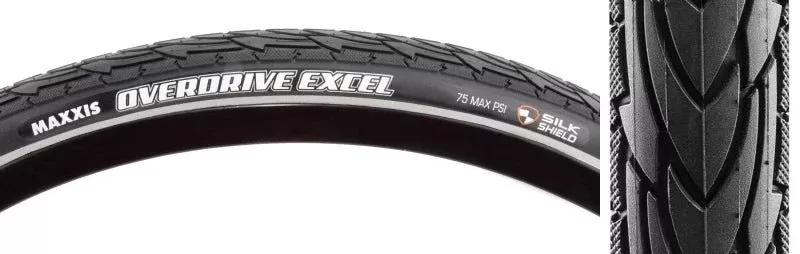 maxxis-overdrive-excel-tire-700-x-40-clincher-wire-black-silkshield Maxxis Overdrive Excel Tire - 700 x 40 Clincher Wire Black SilkShield