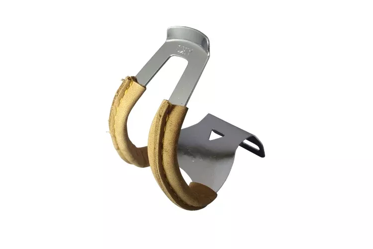 mks-deep-steel-half-toe-clips-with-leather-pair MKS Deep Steel half toe clips with leather - Pair