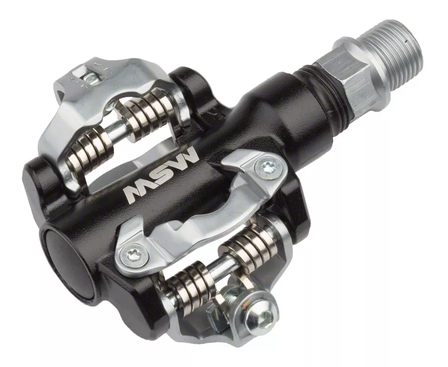 msw-mp-100-pedals-dual-sided-clipless-aluminum-9-16-black-silver MSW MP-100 Pedals - Dual Sided Clipless Aluminum 9/16" Black/Silver