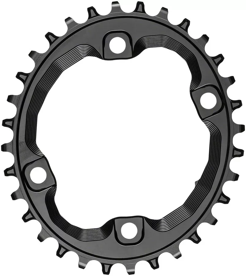 new-absoluteblack-oval-96-bcd-chainring-34t-96-shimano-asymmetric-bcd-4-bolt-req NEW absoluteBLACK Oval 96 BCD Chainring - 34t, 96 Shimano Asymmetric BCD, 4-Bolt, Requires Hyperglide+ Chain, Black