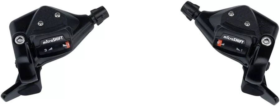 NEW microSHIFT TS71 Thumb Tap Shifter Set, 9-Speed, Triple, Optical Gear Indicator, Shimano Compatible