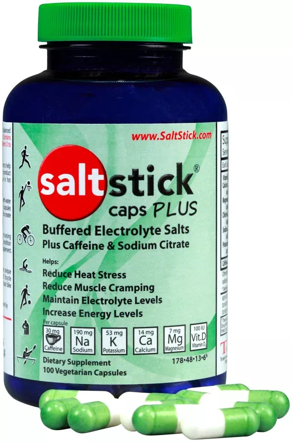 NEW SaltStick Caps Plus: Bottle of 100