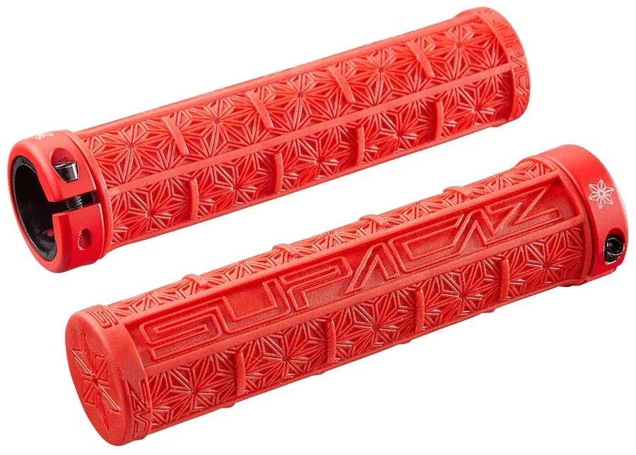 new-supacaz-grizips-classic-grips-135mm-red-pair NEW Supacaz, Grizips Classic, Grips, 135mm, Red, Pair