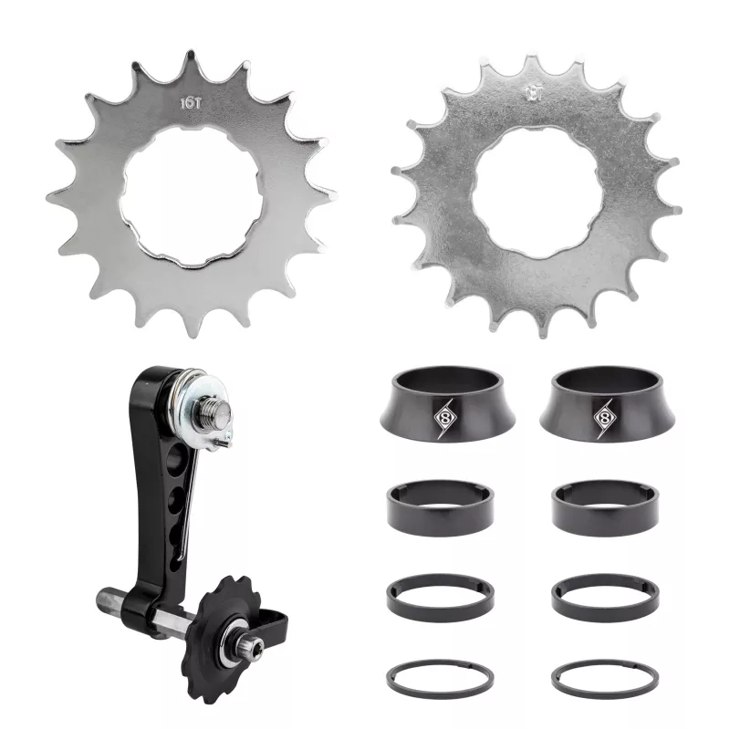 origin8-single-speed-conversion-kit-conversion-kit-16-18t-black-al6061 Origin8 Single Speed Conversion Kit Conversion Kit 16/18T Black AL6061