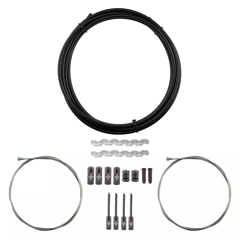 origin8-slick-compressionless-road-brake-cable-housing-kit-front-rear-3000mm-150 Origin8 Slick Compressionless Road Brake Cable/Housing Kit Front and Rear 3000mm/1500mm & 2800mm 5mm/1.5mm Black Road Compressionless