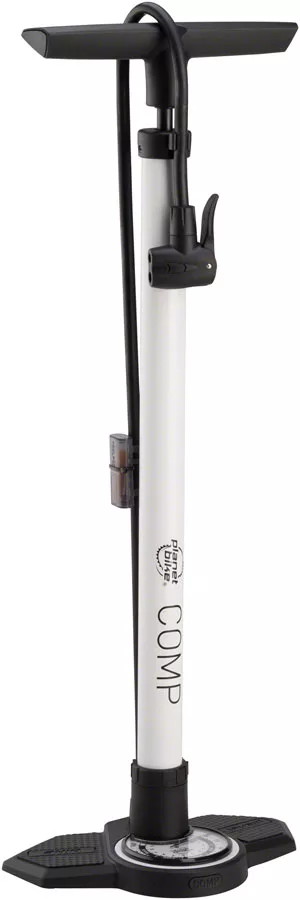 planet-bike-comp-2-0-floor-pump-white Planet Bike Comp 2.0 Floor Pump: White