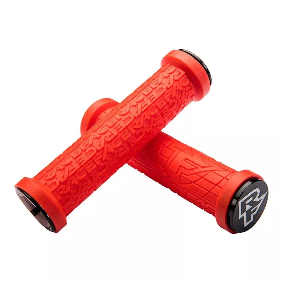 raceface-grippler-grips-red-lock-on-30mm RaceFace Grippler Grips - Red Lock-On 30mm