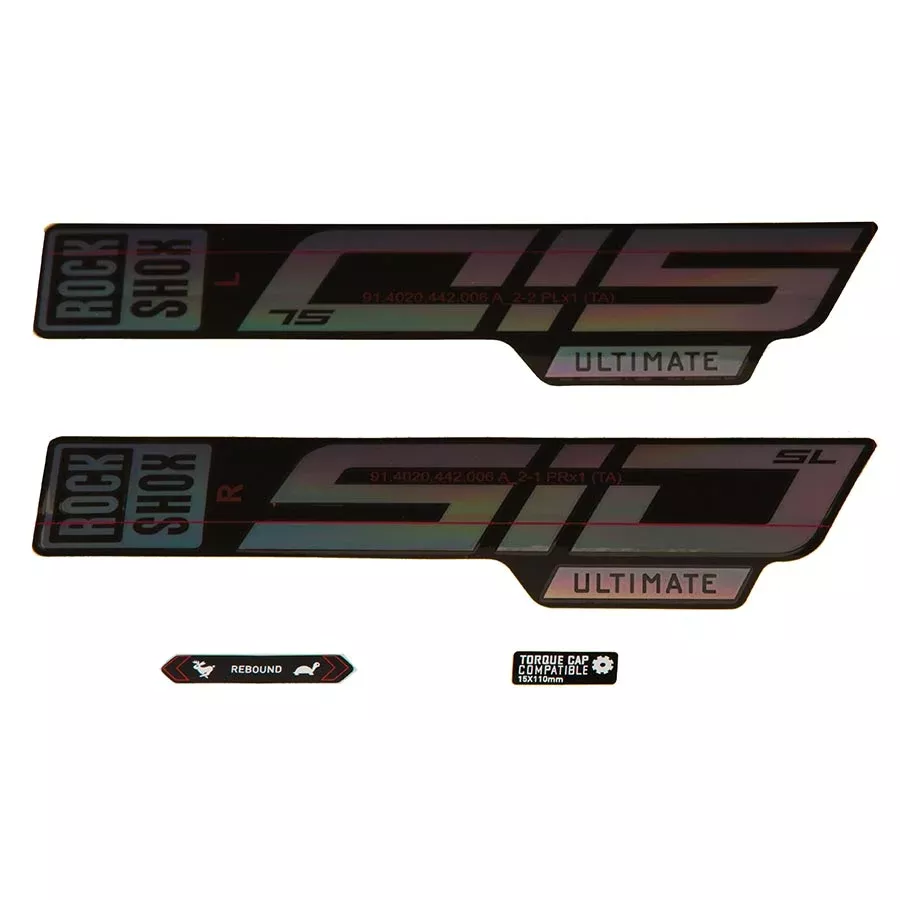 rockshox-fork-decal-kit-sid-sl-ultimate-27-5-29-gloss-rainbow-foil-high-gloss-bl Rockshox Fork Decal Kit - SID SL Ultimate 27.5"/29" Gloss Rainbow Foil/High Gloss BLK