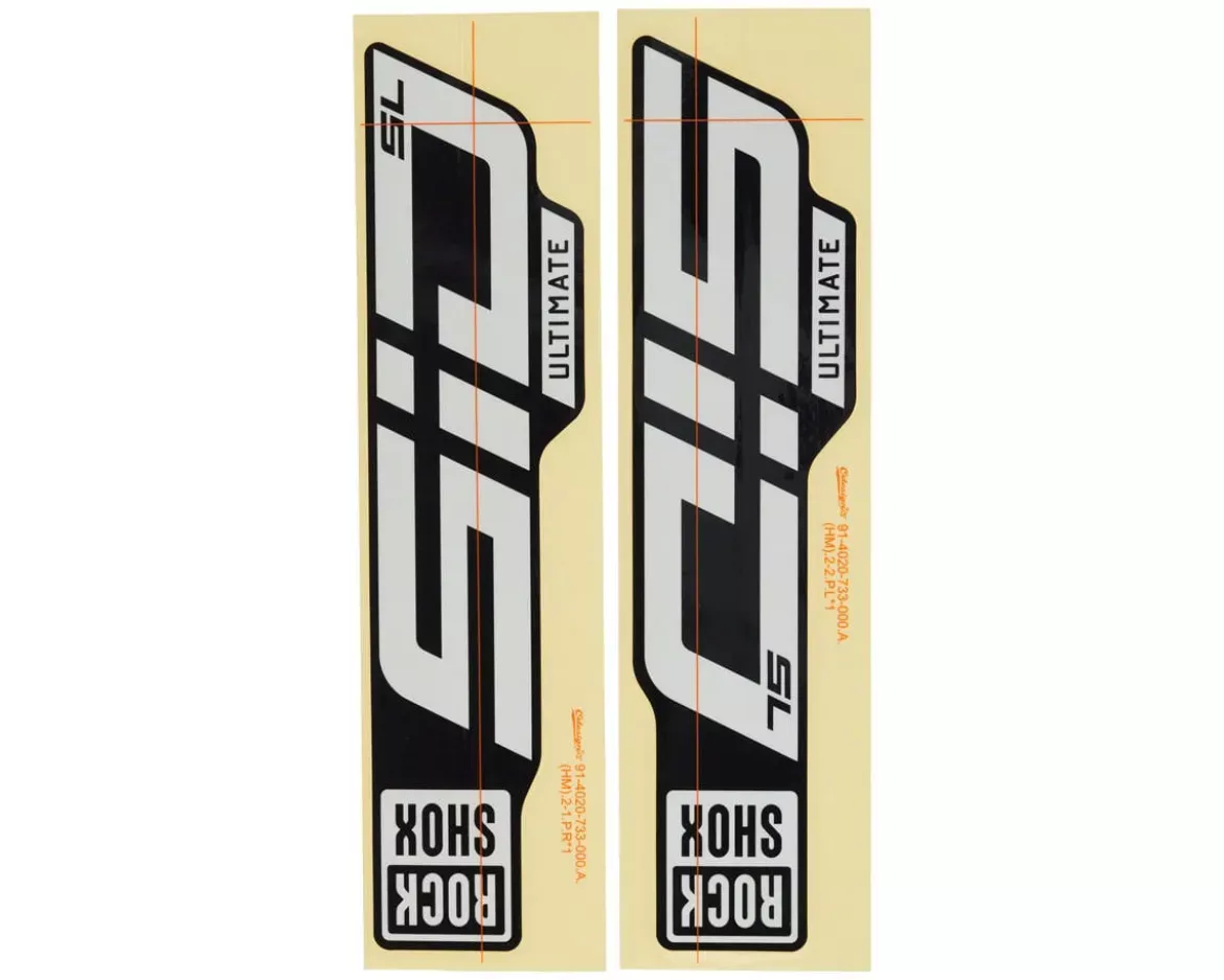 RockShox Fork Decal Kit (SID SL Ultimate) (Foil Black) (27.5/29″)