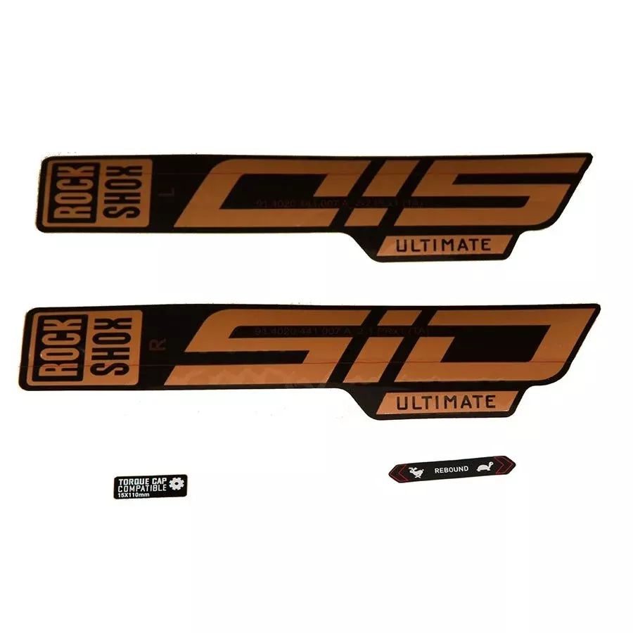 rockshox-fork-decal-kit-sid-ultimate-27-5-29-matte-copper-foil-high-gloss-blk Rockshox Fork Decal Kit - SID Ultimate 27.5"/29" Matte Copper Foil/High Gloss BLK
