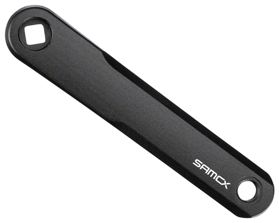 Samox E3 SH Ebike Crank Arm Set - JIS Square Taper, 5mm offset, Black