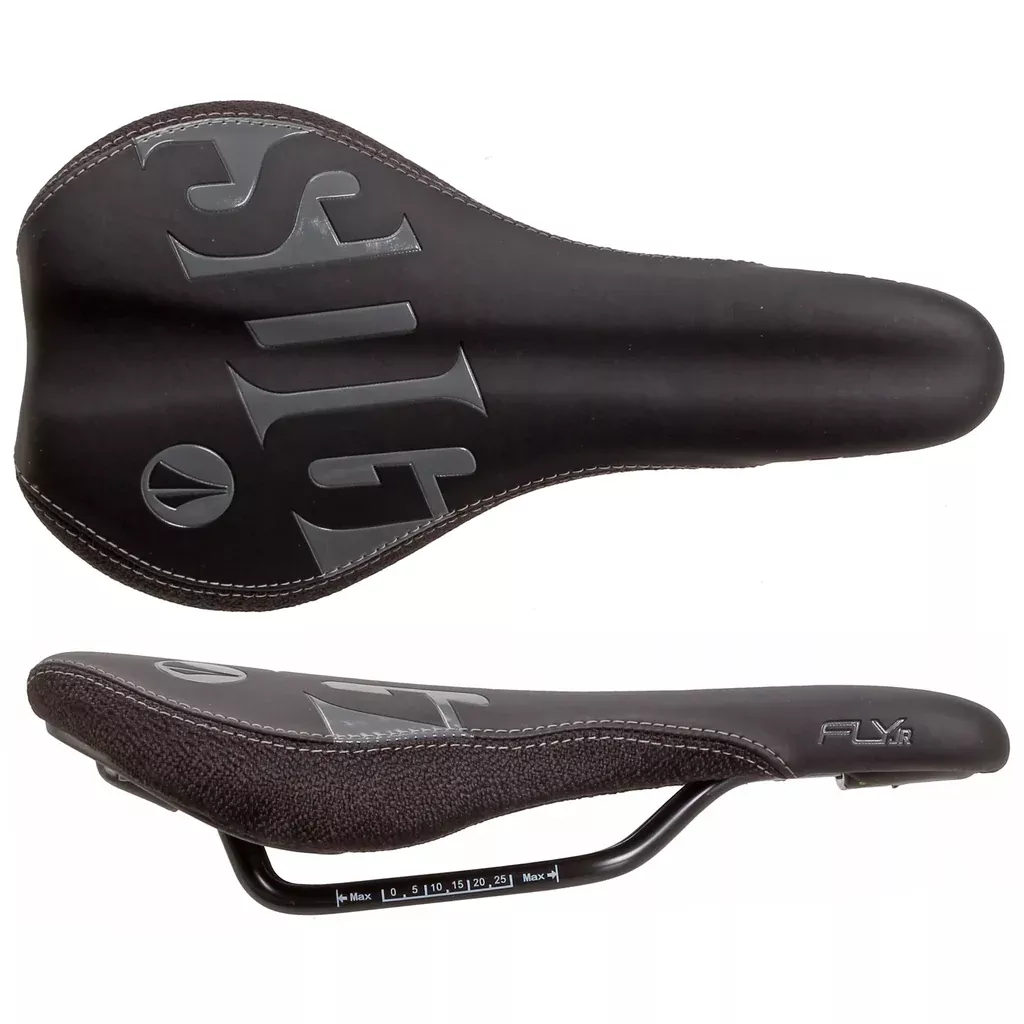sdg-fly-jr-junior-saddle-steel-rails-black-w-black SDG Fly Jr Junior saddle, Steel rails - Black w/ Black
