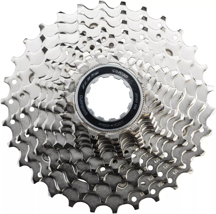 shimano-105-cs-r7000-cassette-11-speed-11-30t-silver Shimano 105 CS-R7000 Cassette - 11 Speed 11-30t Silver