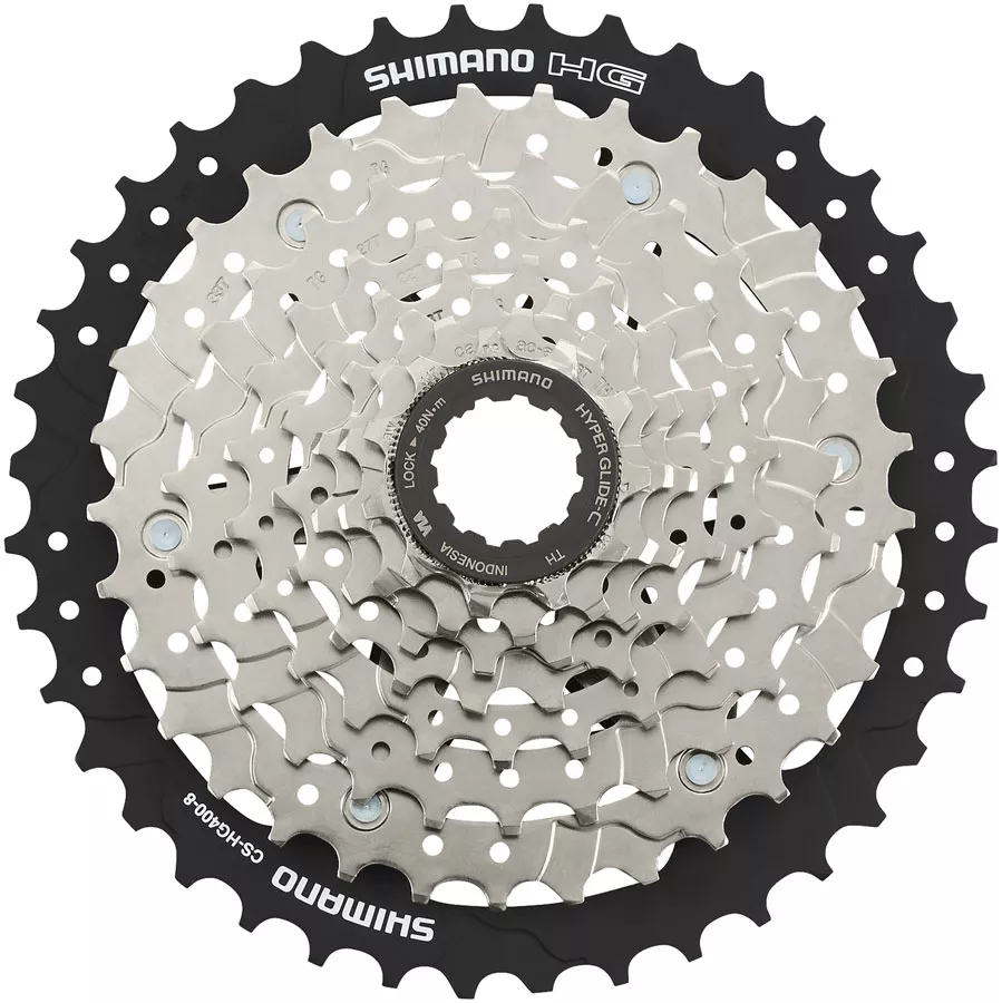 shimano-cs-hg400-8-cassette-8-speed-11-45t-silver Shimano CS-HG400-8 Cassette - 8 Speed 11-45t Silver