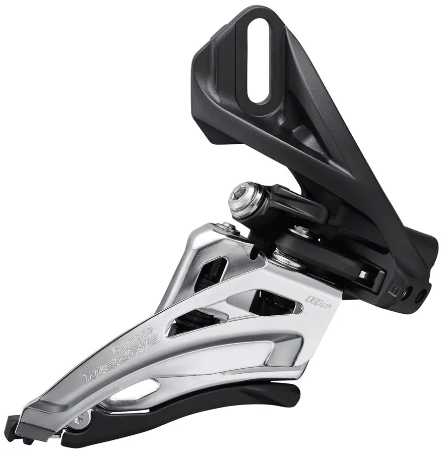 shimano-deore-fd-m4100-front-derailleur-10-speed-double-side-swing-front-pull-si Shimano Deore FD-M4100 Front Derailleur - 10-Speed Double Side Swing Front Pull Silver/BLK