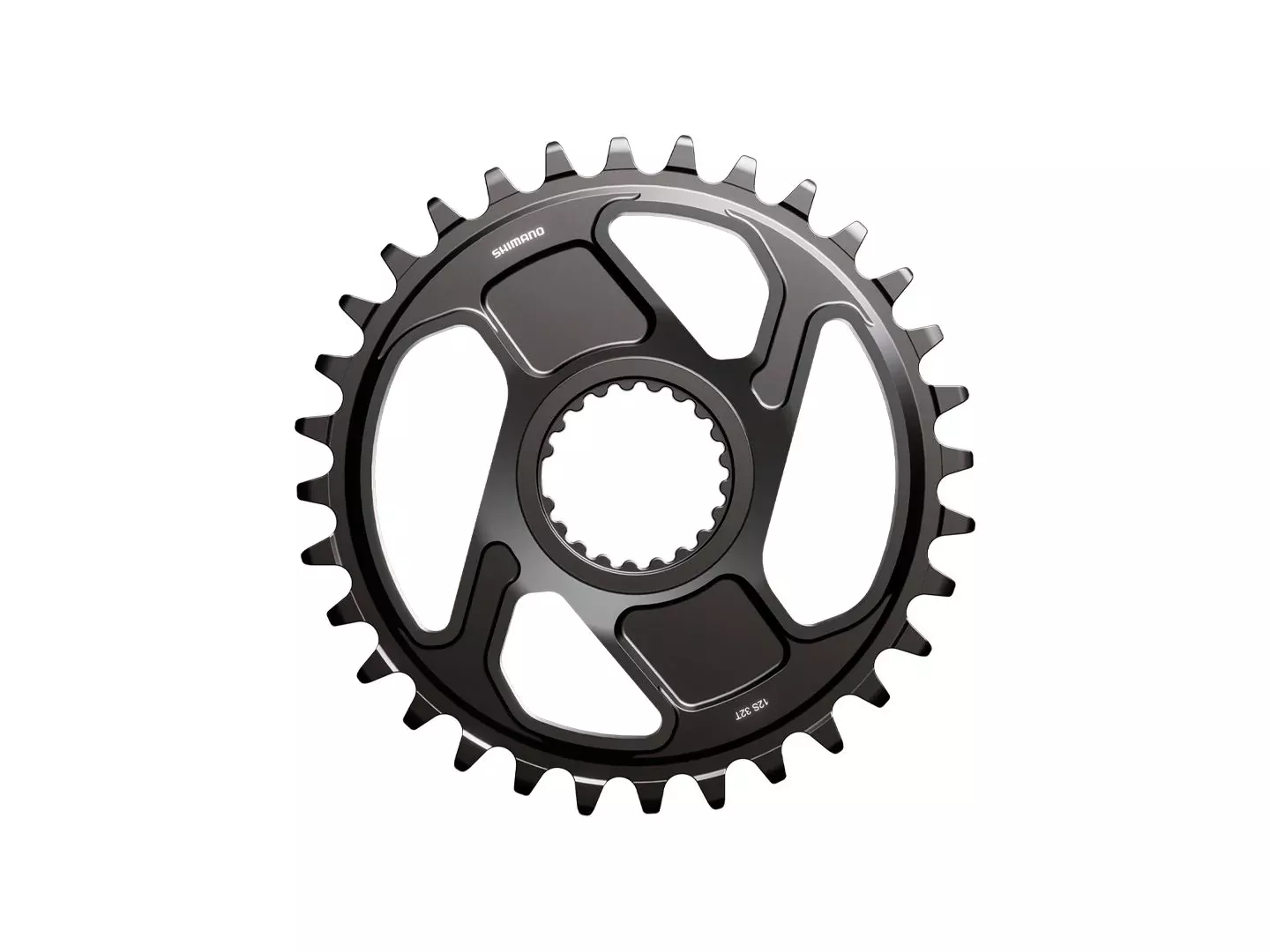 shimano-deore-xt-sm-crm86-1x-direct-mount-chainring-34t-shimano-direct-mount-12- Shimano Deore XT SM-CRM86 1x Direct Mount Chainring - 34t Shimano Direct Mount For 12-Speed HG+ Chain Fits FC-M8200 Crank BLK
