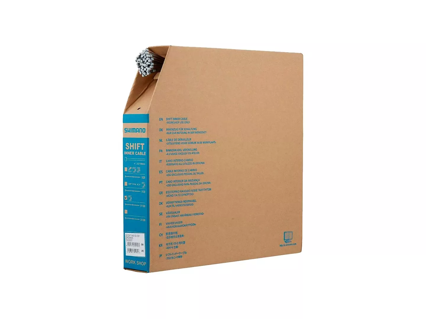 shimano-shift-stainless-steel-100pc-box-cable Shimano Shift Stainless Steel 100pc Box Cable
